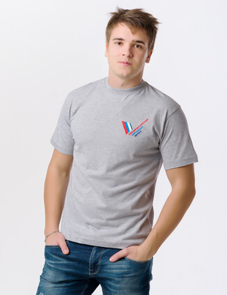 Серая мужская футболка модель 2 - фото 0