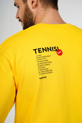 Футболка желтая с логотипом Tennisi - фото 5 - превью
