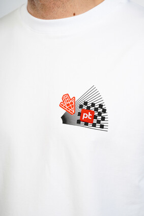 Футболка белая мужская с логотипом PT - фото 2 - превью
