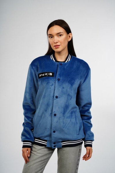 Бомбер женский велюровый