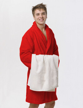 Красный мужской халат