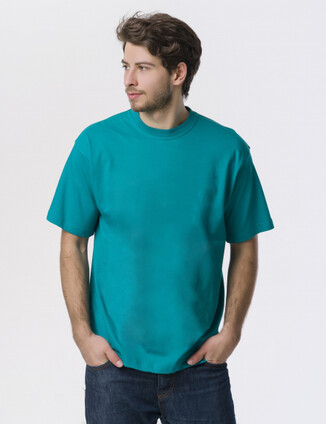 Бирюзовая мужская футболка - фото 0 - превью