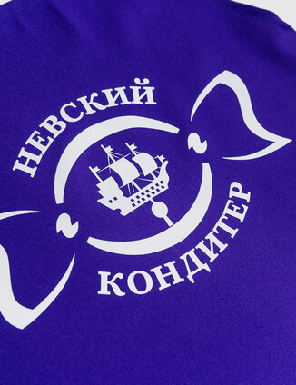 Фиолетовый фартук с одним карманом - фото 2 - превью