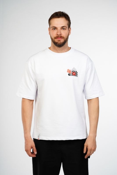 Футболка белая мужская с логотипом PT