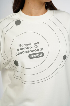 Свитшот белый с принтом - фото 1 - превью