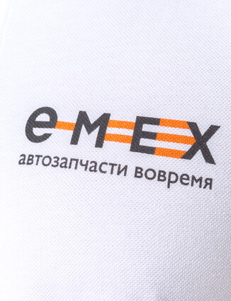 Мужское белое поло с логотипом - фото 3 - превью