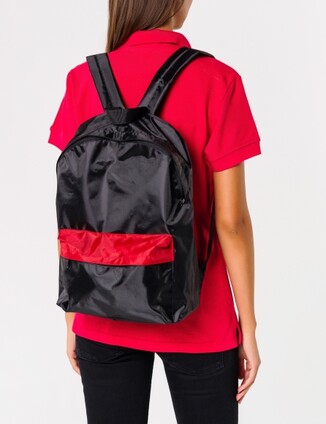 Рюкзак черный с красным - фото 0