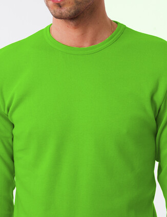 Светло-зелёный мужской лонгслив - фото 1
