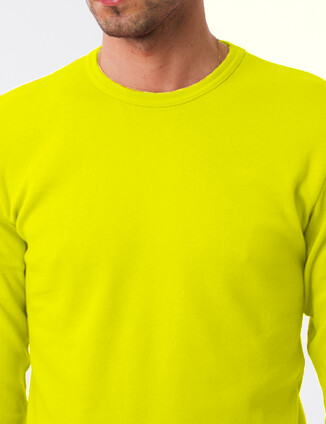 Жёлтый мужской лонгслив модель 2 - фото 3