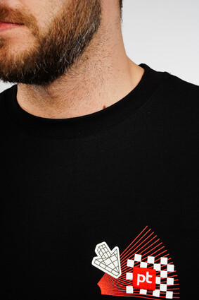 Футболка черная с логотипом PT - фото 2 - превью