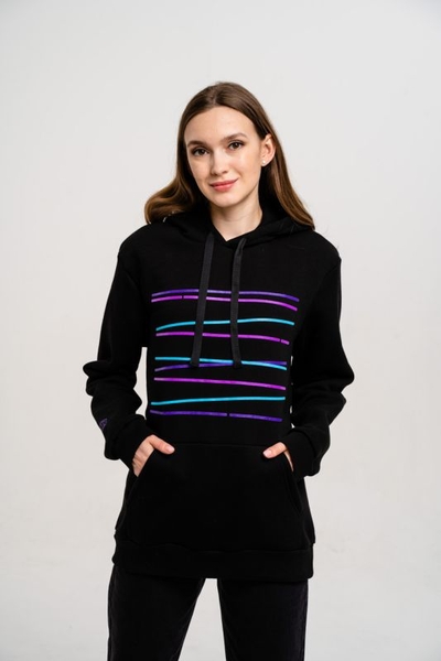 Худи с цветными принтом