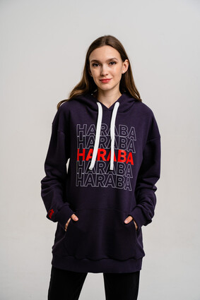 Худи удлиненное с логотипом - фото 0 - превью