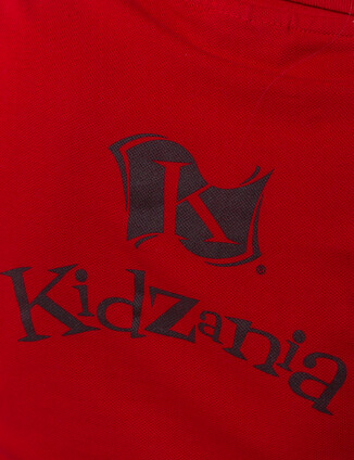 Бордовое женское поло с логотипом Kidzania - фото 2