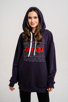 Худи удлиненное с логотипом - фото 1 - превью