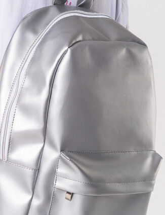 Серебристый рюкзак - фото 3