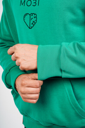 Худи зеленое - фото 4 - превью