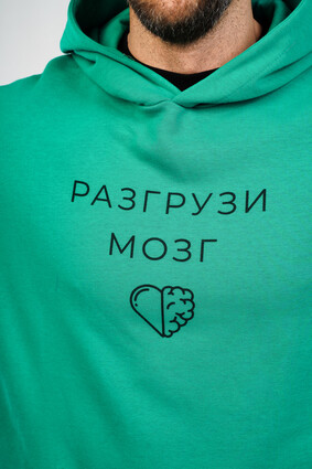 Худи зеленое - фото 2 - превью