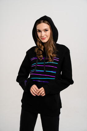 Худи с цветными принтом - фото 1 - превью