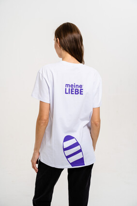 Футболка с логотипом Meine Liebe - фото 2 - превью