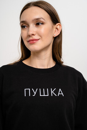 Свитшот с машинной вышивкой - фото 1 - превью