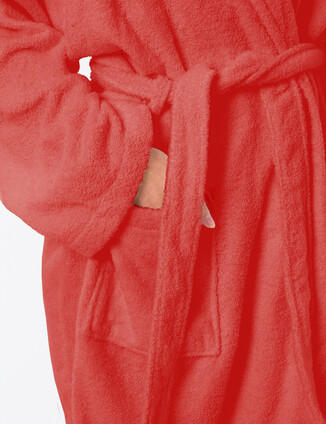 Красный женский халат - фото 2 - превью