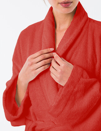 Красный женский халат - фото 1