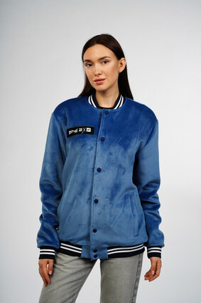 Бомбер женский велюровый - фото 0 - превью